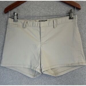 Ralph Lauren Polo Jeans Co Khaki Stretch Chino Shorts Sz 4 Classic Prep Style